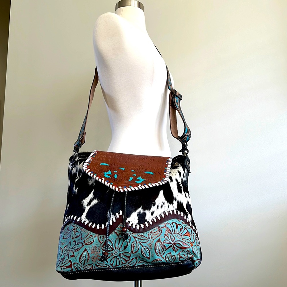 NWT Myra Bag Inure Hand Tooled Crossbody Bag